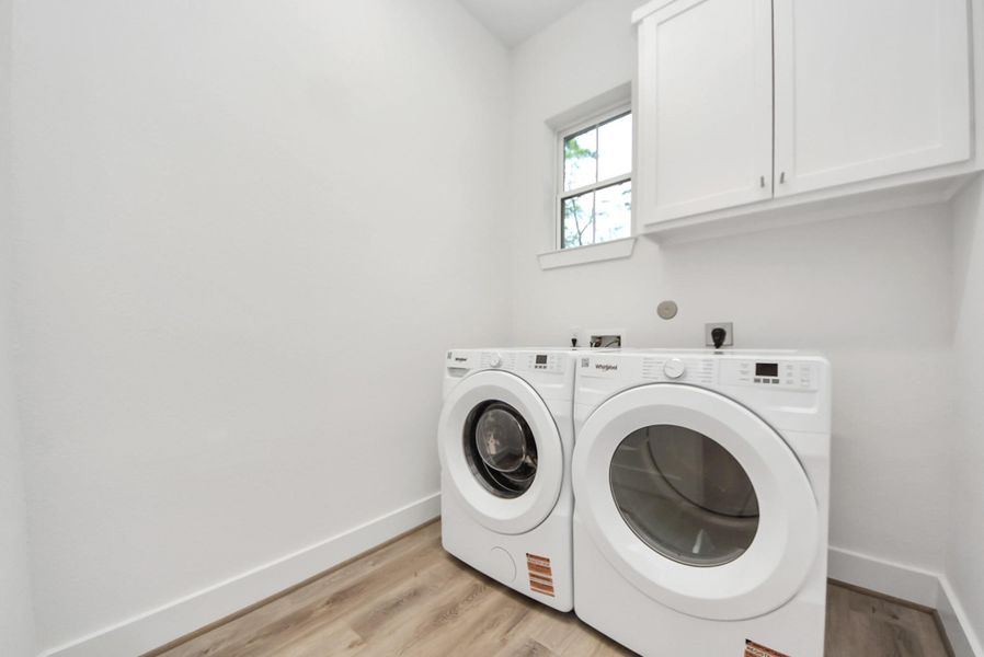 Functional utility space/laundry room.