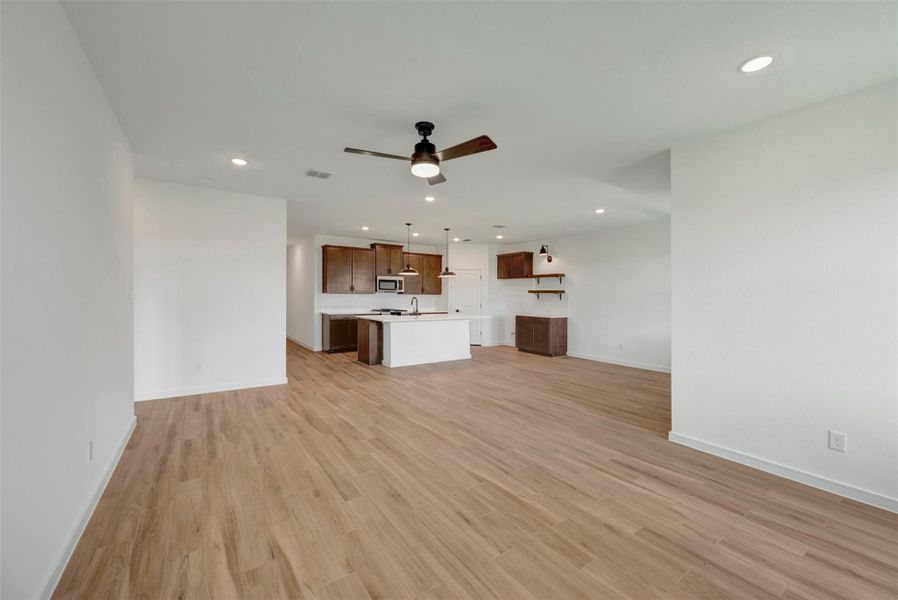 Bright and airy living area