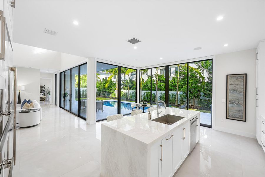 Furnished interior view inside a new home in , Fort Lauderdale (Image 23).