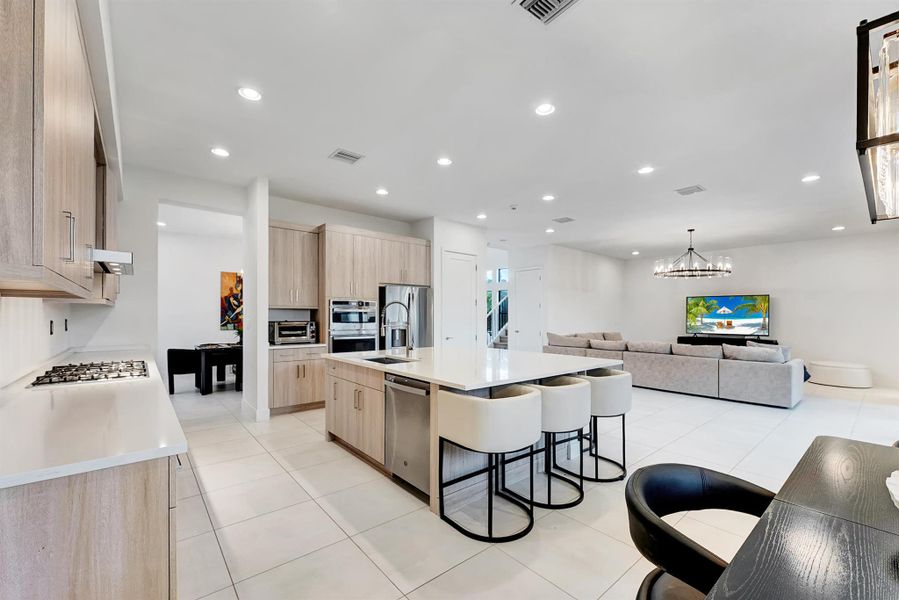 Furnished interior view inside a new home in , Boca Raton (Image 1).