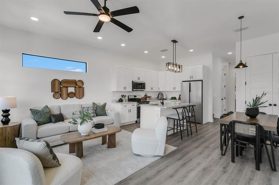 Furnished interior view inside a new home in , Tampa (Image 16).