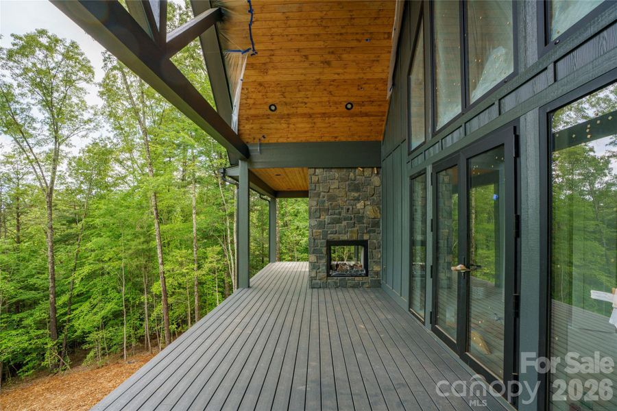 Exterior details and patio area of a home in , Hendersonville (Image 11).