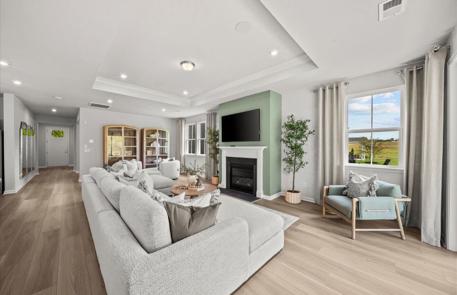 Furnished interior view inside a new home in Sweetwater Hills, Moore (Image 8).