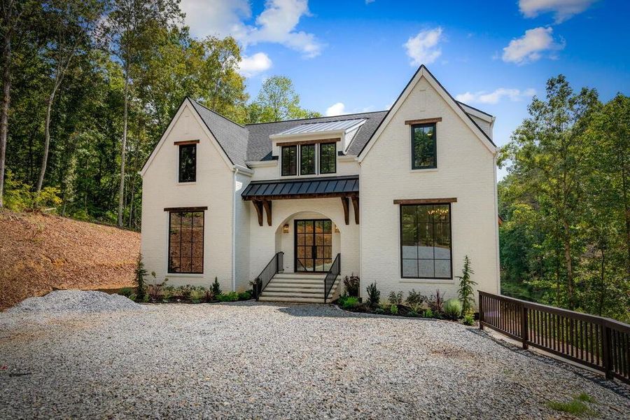 Front exterior of a new home in , Ellijay, GA, highlighting curb appeal (Image 33).