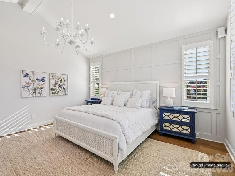 Furnished interior view inside a new home in , Charlotte (Image 17). Furnished interior view inside a new home in , Charlotte (Image 17).