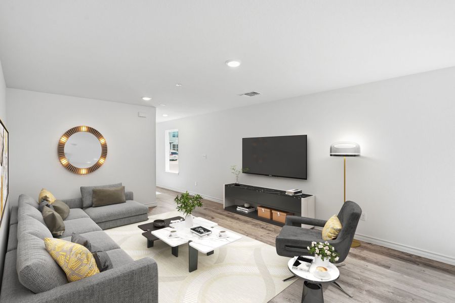 Representative furnished interior of a home built from the Eddleman by Centex in Vista Real, Converse (Image 9).