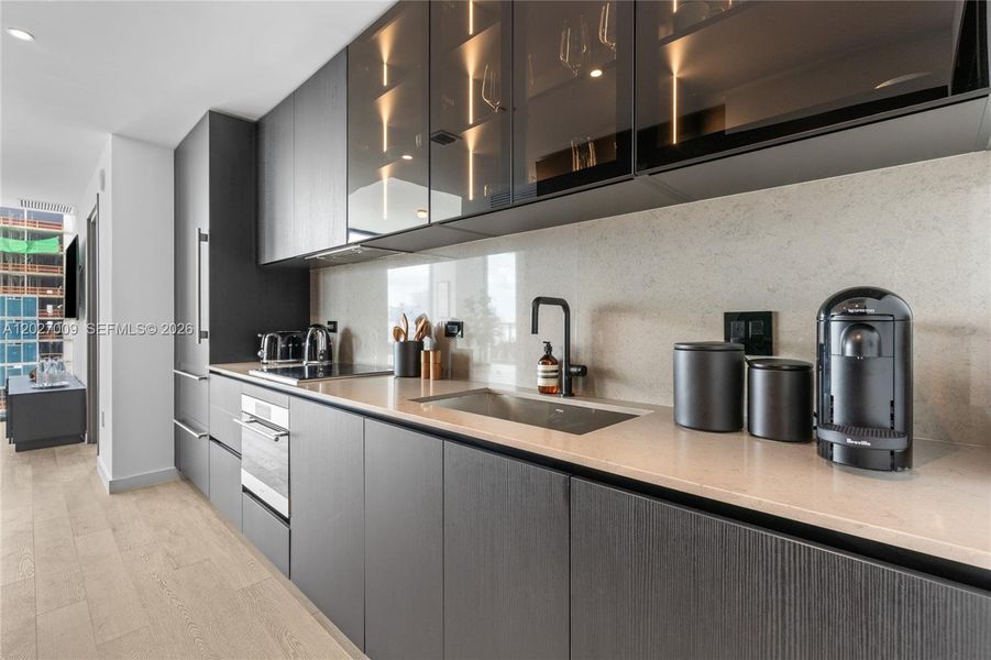 Furnished interior view inside a new home in , Miami (Image 37).
