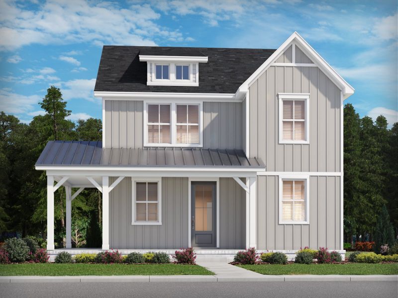 Representative exterior photo of a completed home built from the Westbrook by Meritage Homes in Poplar Farms, Franklin, TN (Image 10).