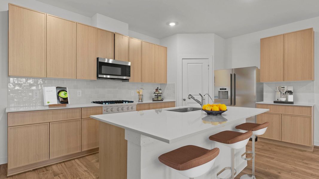 Furnished interior view inside a new home in Villarosa at Tamarron, Katy (Image 9).