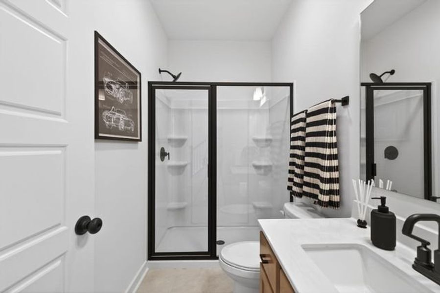 Representative furnished interior of a home built from the Hollis TH by True Homes in North District at Flowers Plantation Townhomes, Clayton (Image 14).