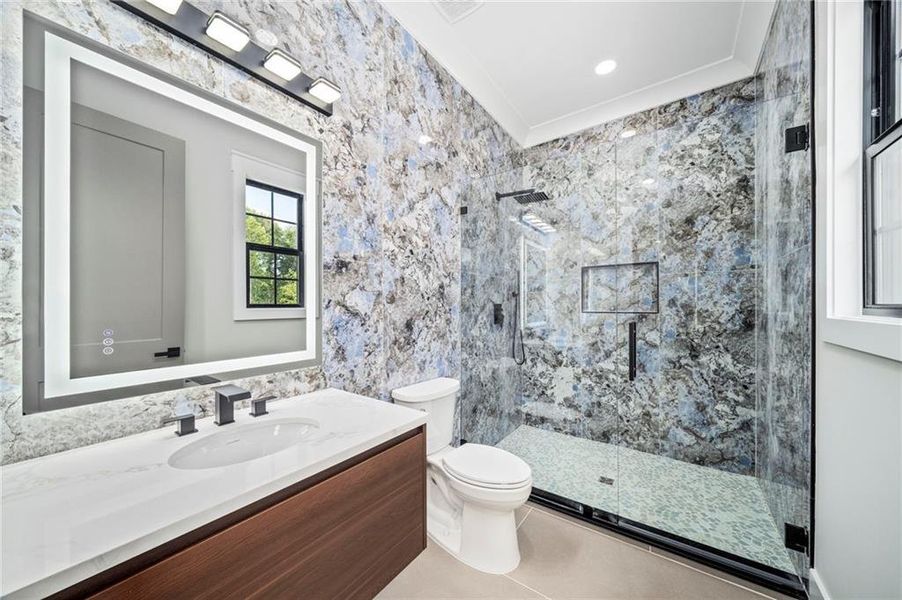 Furnished interior view inside a new home in , Suwanee (Image 48).