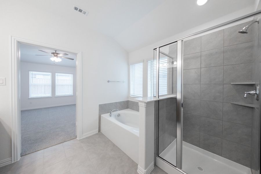 Furnished interior view inside a new home in Whitewing Trails, Princeton (Image 6).