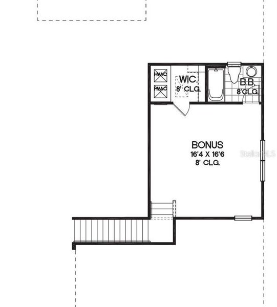 2D floor plan layout of this home in Hills of Minneola, Minneola, FL (Image 4).