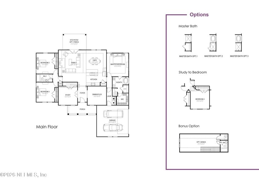 2D floor plan layout of this home in , Palm Coast, FL (Image 3). 2D floor plan layout of this home in , Palm Coast, FL (Image 3).