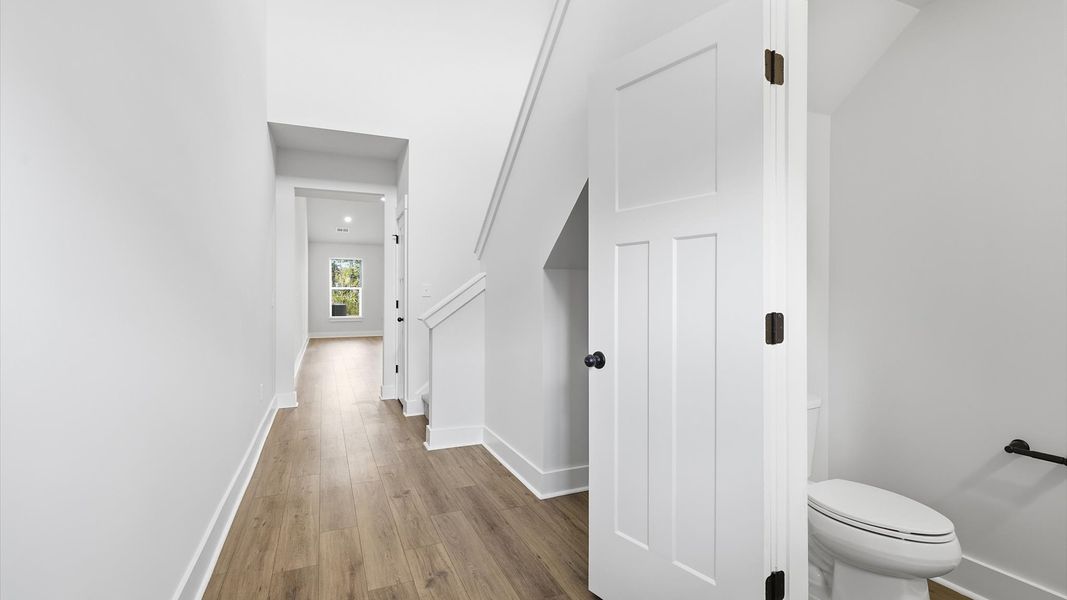 Stylish foyer with hardwood flooring and tasteful architectural detail in a superior layout near Lake Hartwell Stylish foyer with hardwood flooring and tasteful architectural detail in a superior layout near Lake Hartwell