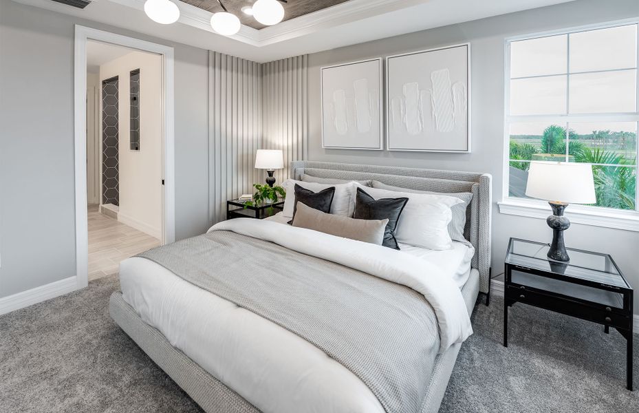 Furnished interior view inside a new home in Avondale at Avenir, Palm Beach Gardens (Image 23).
