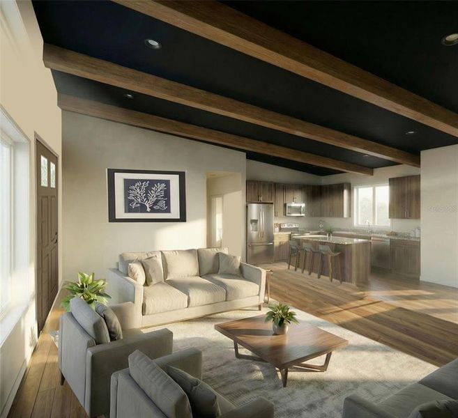 Furnished interior view inside a new home in , Paisley (Image 3).