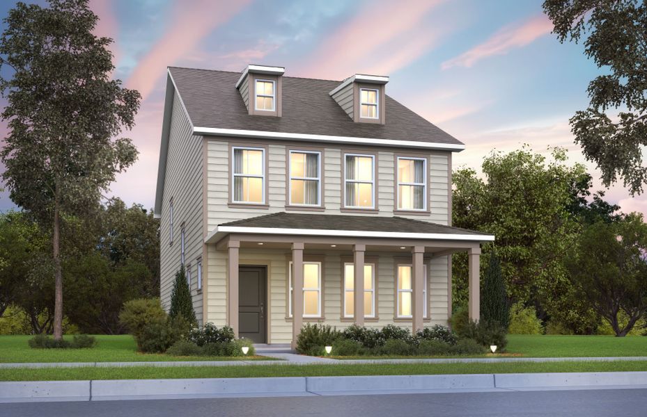 Representative exterior photo of a completed home built from the Moultrie by Pulte Homes in Long Savanna, Charleston, SC (Image 22). Representative exterior photo of a completed home built from the Moultrie by Pulte Homes in Long Savanna, Charleston, SC (Image 22).