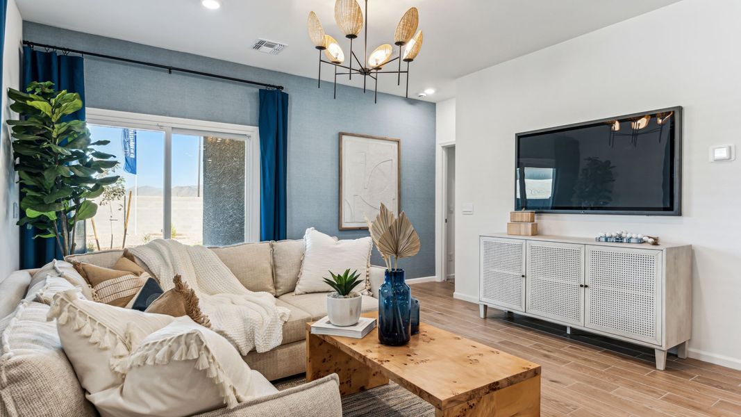 Furnished interior view inside a new home in Magma Ranch Vistas, Florence (Image 12). Furnished interior view inside a new home in Magma Ranch Vistas, Florence (Image 12).