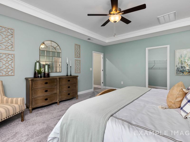 Furnished interior view inside a new home in Retreat at North Main, Lillington (Image 21). Furnished interior view inside a new home in Retreat at North Main, Lillington (Image 21).