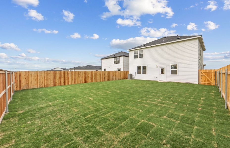 Exterior details and patio area of a home in Larson Crossing, Elgin (Image 21).
