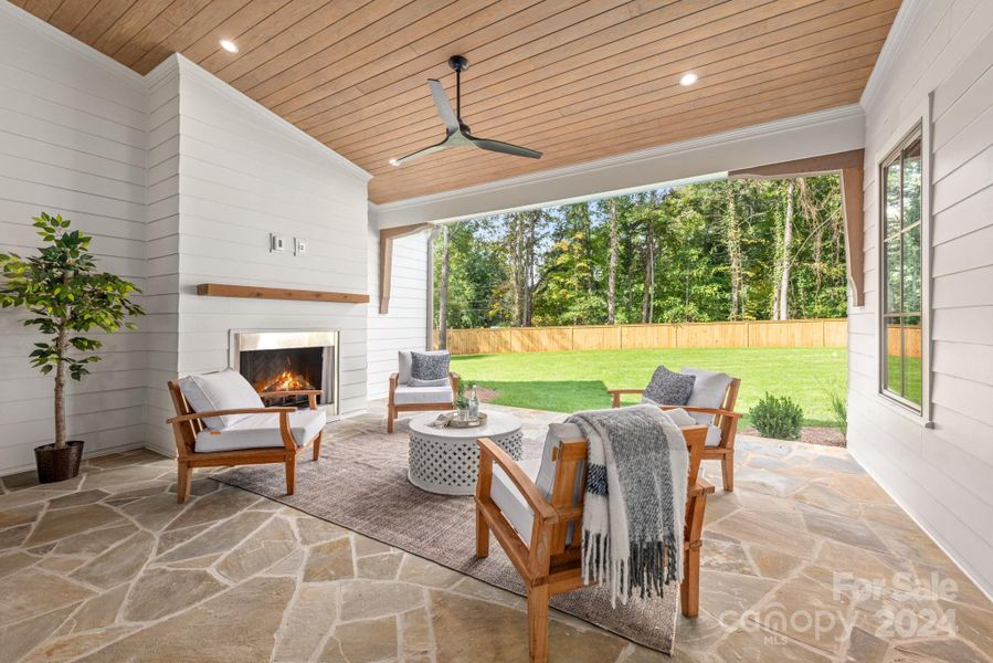 Outdoor Living + Gas Fireplace