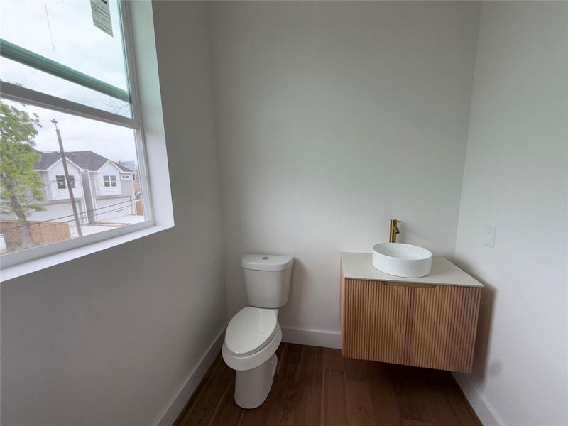 half bath second floor