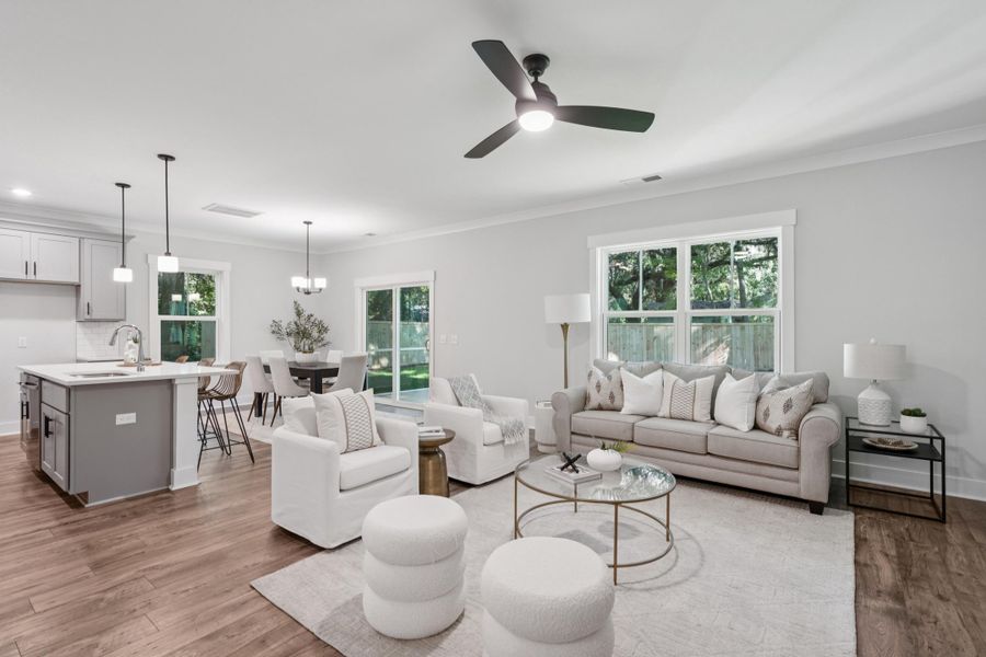 Furnished interior view inside a new home in , James Island (Image 34). Furnished interior view inside a new home in , James Island (Image 34).