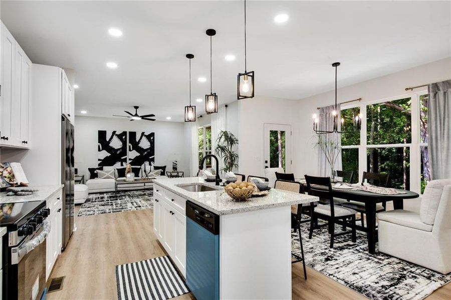 Furnished interior view inside a new home in , Ellenwood (Image 19). Furnished interior view inside a new home in , Ellenwood (Image 19).