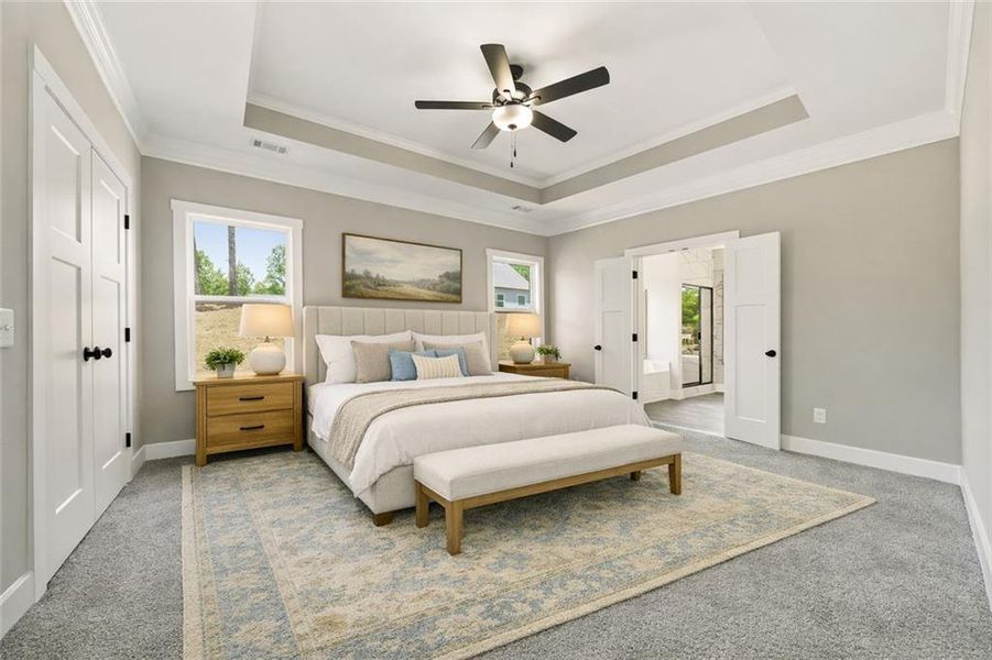 Furnished interior view inside a new home in Benson Estates, Dallas (Image 8).