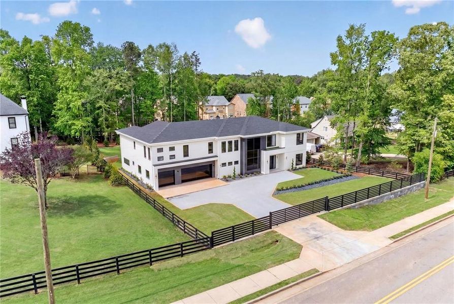 Front exterior of a new home in , Sugar Hill, GA, highlighting curb appeal (Image 28).