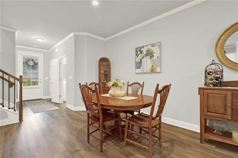 Furnished interior view inside a new home in , Flowery Branch (Image 27).