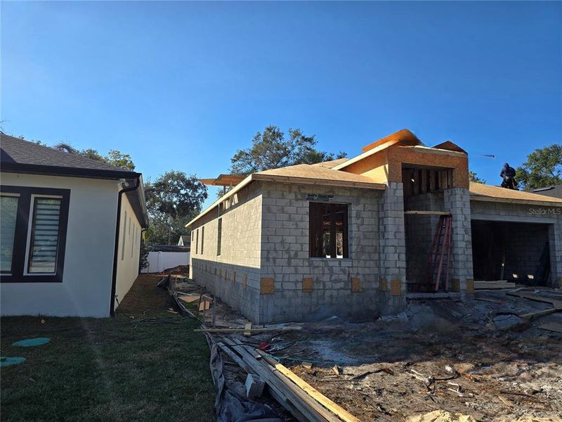 In-progress construction of a new home in , Clearwater, FL (Image 18).