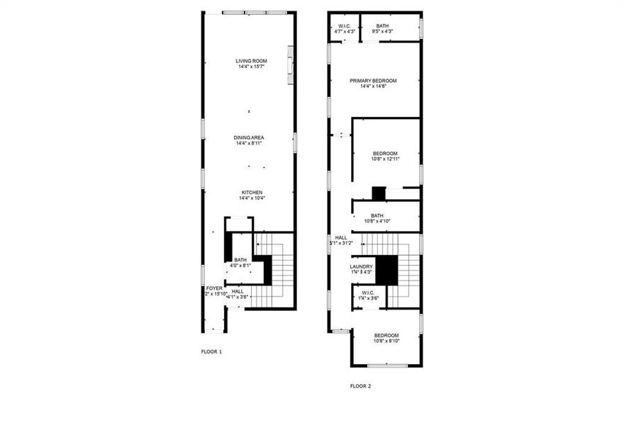 2D floor plan layout of this home in , Dallas, TX (Image 4).