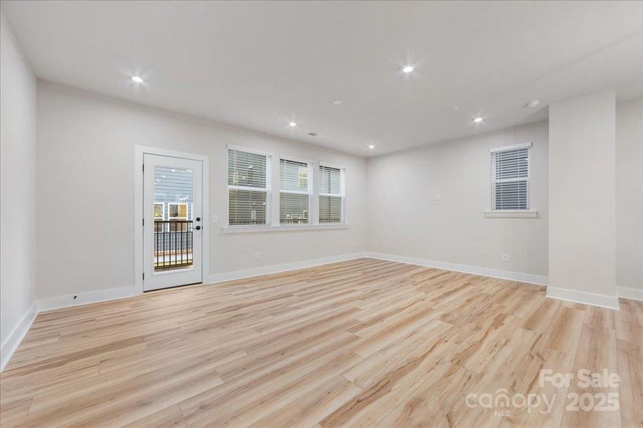 9' Ceilings and Large Windows at Great Room.