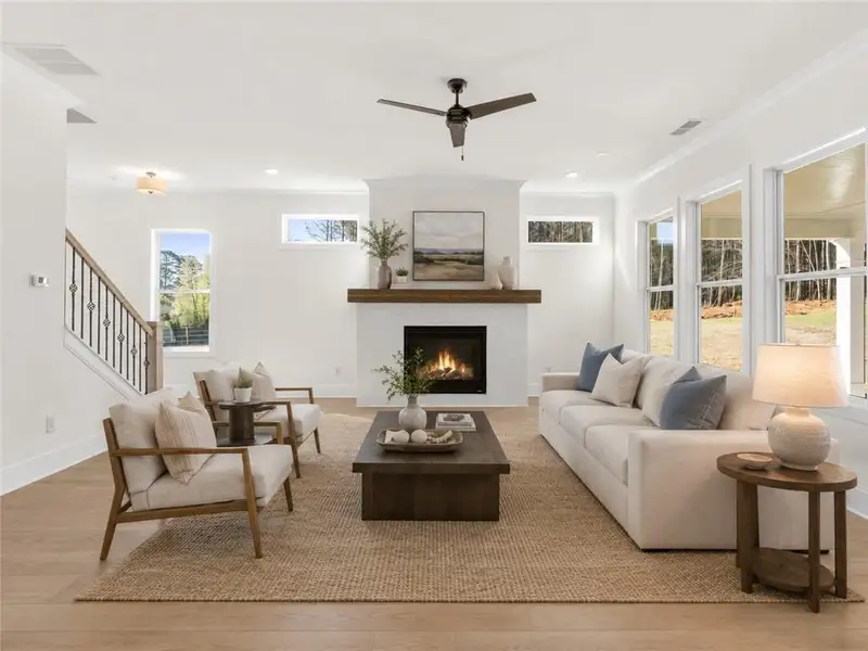 Furnished interior view inside a new home in The Reserve at Knollwood, Canton (Image 10).