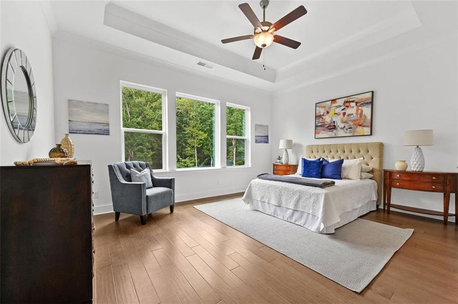 Furnished interior view inside a new home in , Flowery Branch (Image 16).