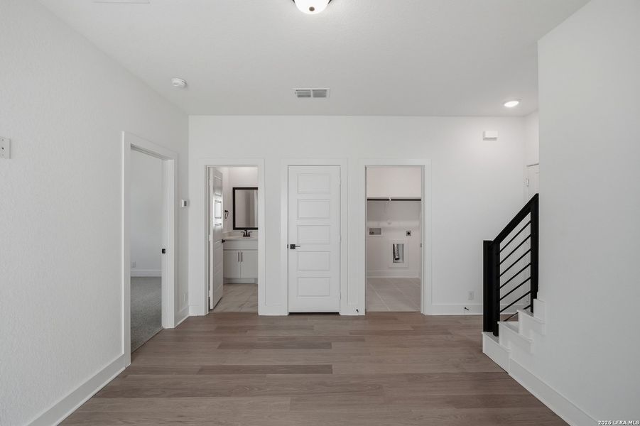 Spacious, unfurnished interior of a new home in Centero at Stone Oak, San Antonio (Image 37). Spacious, unfurnished interior of a new home in Centero at Stone Oak, San Antonio (Image 37).