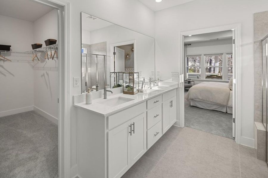 Furnished interior view inside a new home in The Court at Gainesville Township, Gainesville (Image 4).