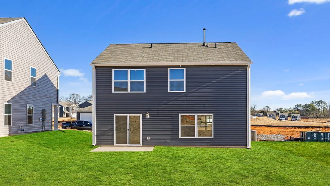 Exterior details and patio area of a home in Harper Ridge, Roebuck (Image 21).