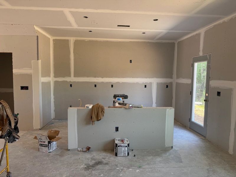 In-progress construction of a new home in Towns at The Point, Rolesville, NC (Image 20).