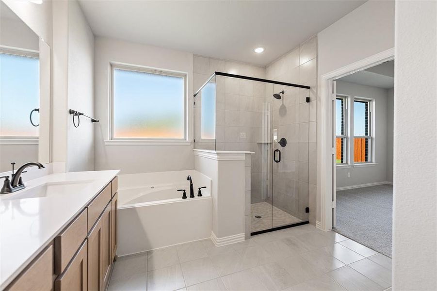 Furnished interior view inside a new home in Morningstar, Aledo (Image 12).