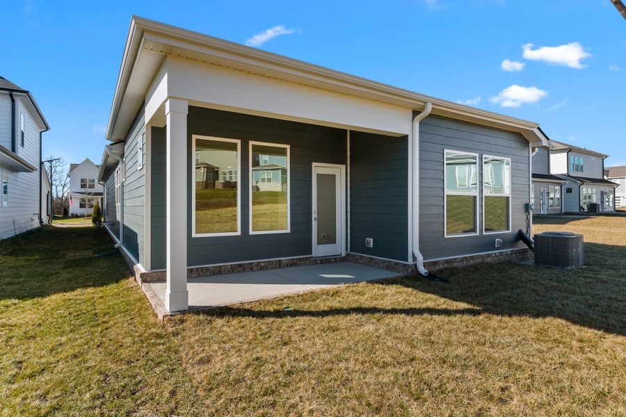 Exterior details and patio area of a home in Nexus – Park Collection, Gallatin (Image 3).