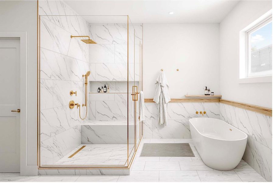 Furnished interior view inside a new home in , Santa Fe (Image 5).