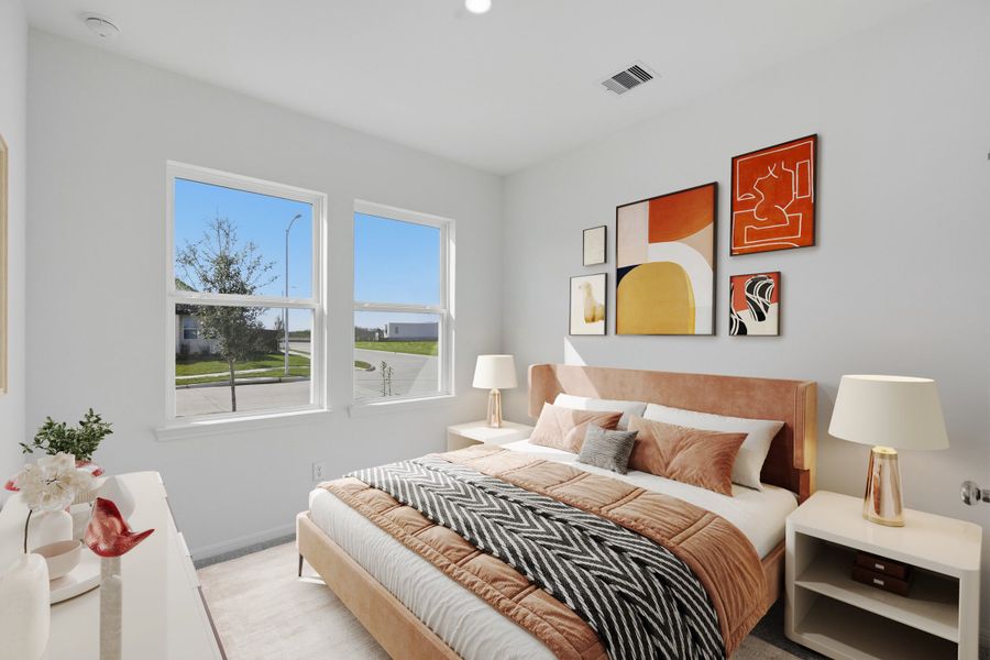 Representative furnished interior of a home built from the Barrett by Taylor Morrison in Bridge Creek 45s and 50s, Cypress (Image 16).