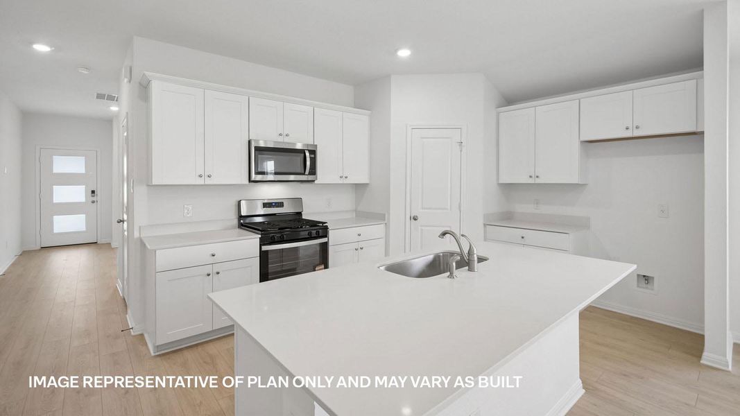 Furnished interior view inside a new home in Southgrove, Kyle (Image 4).