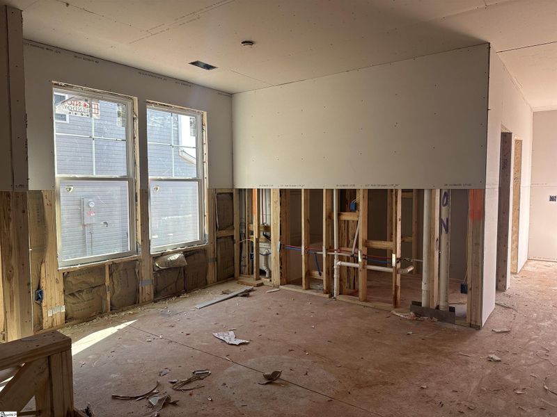 In-progress construction of a new home in Shiloh Trail, Wellford, SC (Image 18).