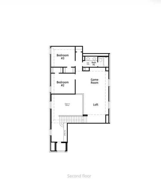 2D floor plan layout for the Ellington Plan by Highland Homes in Jubilee: 40ft. lots, Hockley, TX (Image 30). 2D floor plan layout for the Ellington Plan by Highland Homes in Jubilee: 40ft. lots, Hockley, TX (Image 30).