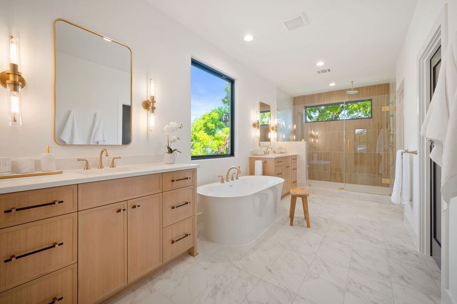 Furnished interior view inside a new home in , Dallas (Image 17).
