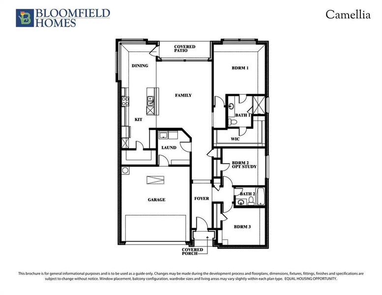 2D floor plan layout of this home in Grand Heritage, Lavon, TX (Image 2).
